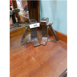 Pair of Railroad Spike Bookends