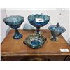Image 1 : 4 Pieces Carnival Glass