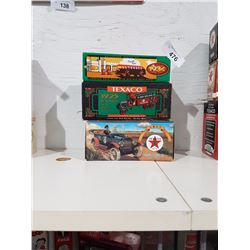 3 NIB Texaco Diecast Coinbanks