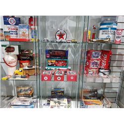 Lot of NIB Texaco Coinbanks & Diecasts & Coke Collectables
