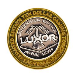 .999 Silver Luxor Las Vegas, Nevada $10 Casino Limited Edition Gaming Token