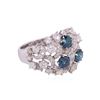 Image 2 : 14KT White Gold 3.41ctw Fancy Blue Diamond Ring