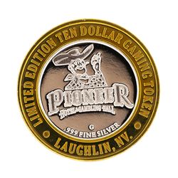 .999 Silver Pioneer Hotel & Gambling Hall $10 Casino Limited Edition Gaming Toke