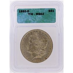 1880-O $1 Morgan Silver Dollar Coin ICG Graded MS62