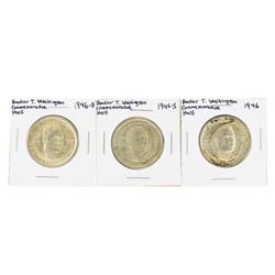 1946/D/S Booker T. Washington Commemorative Half Dollar (3) Coin Set
