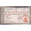 Image 1 : 1776 $1 Georgia "Spanish Milled Dollar" Colonial Note - Top Margin Split