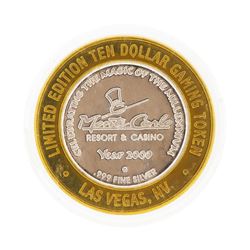 .999 Silver Monte Carlo Casino Las Vegas $10 Casino Limited Edition Gaming Token