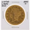 Image 1 : 1890-S $20 Liberty Head Double Eagle Gold Coin