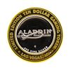 Image 1 : .999 Silver Aladdin Resort Casino Las Vegas, NV $10 Casino Limited Edition Gamin