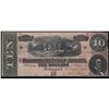 Image 1 : 1864 $10 The Confederate States of America Note