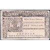 Image 1 : 1776 $1 New York "Spanish Milled Dollar" Colonial Continental Currency Note