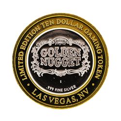 .999 Silver Golden Nugget Las Vegas, NV $10 Casino Limited Edition Gaming Token
