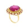 Image 3 : 14KT Yellow Gold 26.07ctw Ruby and Diamond Ring