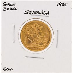 1905 Great Britain Sovereign Gold Coin