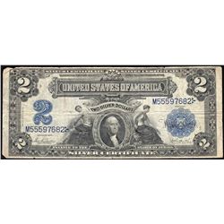 1899 $2 Mini Porthole Silver Certificate Note