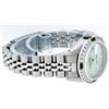 Image 6 : Ladies Rolex Stainless Steel Green Mother Of Pearl Diamond Datejust Wristwatch