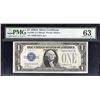 Image 1 : 1928A $1 Silver Certificate Note PMG 63 Choice Uncirculated