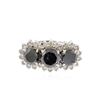 Image 2 : 14KT White Gold 5.04ctw Black and White Diamond Ring