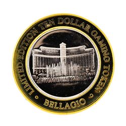 .999 Silver Bellagio Las Vegas, NV $10 Casino Limited Edition Gaming Token