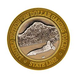 .999 Silver Stateline Wendover, NV $10 Casino Limited Edition Gaming Token