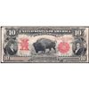 Image 1 : 1901 $10 Bison Legal Tender U.S. Currency Note