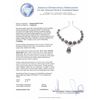 Image 3 : 14KT White Gold Tahitian Cultured Black Pearl and 8.13ctw Diamond Necklace