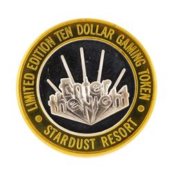 .999 Silver Stardust Resort Las Vegas, NV $10 Casino Limited Edition Gaming Toke