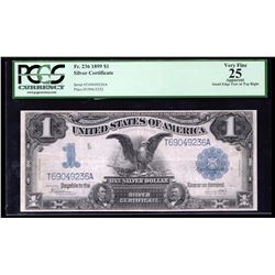 1899 $1 Black Eagle Silver Certificate Note PCGS VF25 Apparent