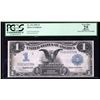 Image 1 : 1899 $1 Black Eagle Silver Certificate Note PCGS VF25 Apparent
