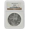 Image 1 : 2002 $1 American Silver Eagle Coin NGC Graded MS69