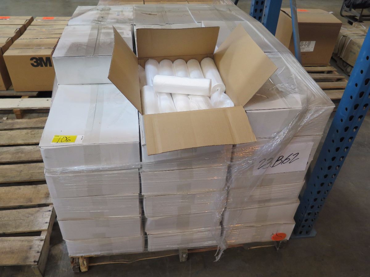 53 CASES: 30X37 AFFEX NATURAL HDPE CORELESS CAN LINER/ TRASH BAGS 500 ...