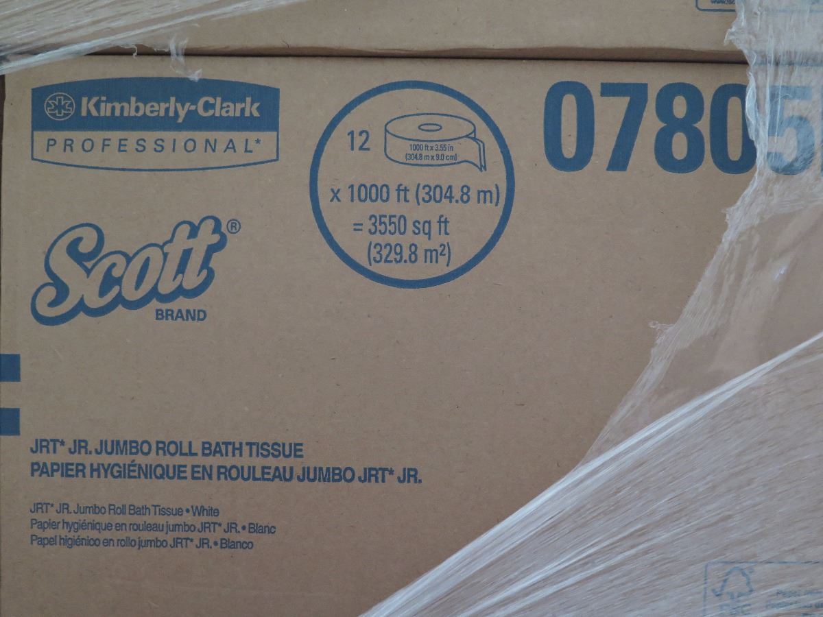 48 CASES SCOTT 07805 KIMBERLY CLARK 2 PLY BATH TISSUE JUMBO ROLL 48-cases-scott-07805-kimberly-clark-2-ply-bath-tissue-jumbo-roll