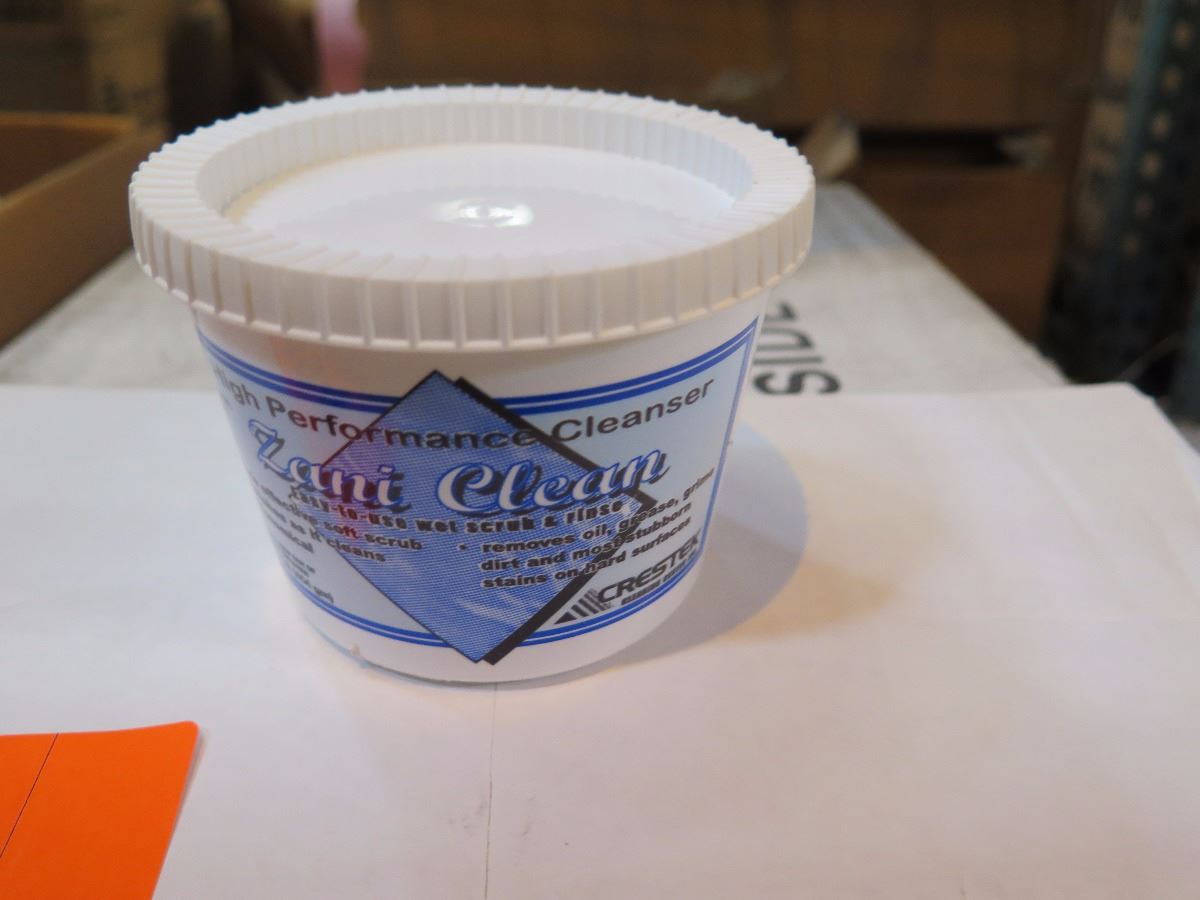 48 TUBS ZANI-CLEAN PASTE CLEANER, 17 WALL-MOUNTED WIRE BASKET, 4 SPIN ...