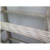 Image 2 : White Wicker Shelf  w/4 Glass Shelves 78" tall, 36" wide