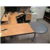 Image 2 : U-Shape 4-Piece Modular Desk Set w/Office Chair