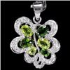 Image 1 : NATURAL GREEN CHROM DIOPSIDE PERIDOT PENDANT