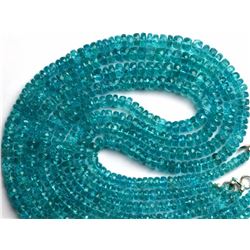 Natural Gem Neon Blue Apatite Necklace