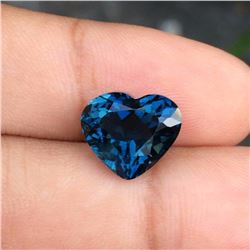 Natural Heart London Blue Topaz 6.42 carats