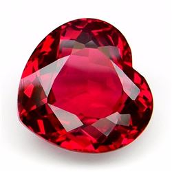 Natural Heart Red Topaz 16.10 carats - Flawless