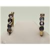Image 1 : #3- 14K GOLD IOLITE HOOP EARRINGS
