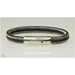 #10-STAINLESS STEEL CORD BRACELET