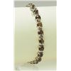 Image 2 : #14-STERLING SILVER SMOKEY QUARTZ  BRACELET W/COA