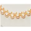 Image 2 : #18-NATURAL PINK PEARL NECKLACE WITH MAGNETIC