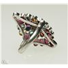 Image 2 : #29-STERLING SILVER GEMSTONE RING (2.75CT) W/ COA