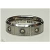 Image 1 : #33-TUNGSTEN CARBIDE DIAMOND MENS RING