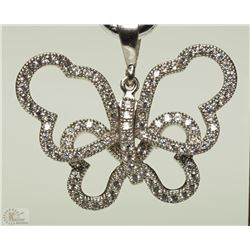 #50-10K WHITE GOLD DIAMOND (1.0CT) BUTTERFLY
