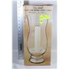 Image 1 : GLASS HURRICANE W/CANDLE & STONES