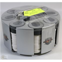 NEW 'ORANGE COUNTY' POKER SET ON LAZY SUSAN BASE