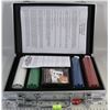 Image 1 : NEW POKER SET IN METAL CARRY CASE - 12.5"L X 8"