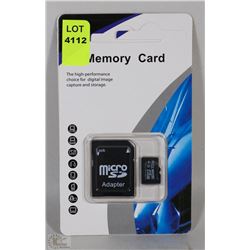 NEW 32GB MICRO SD CARD WITH ADAPTOR